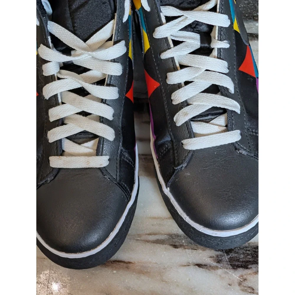 Nike Blazer High Geometric Mosaic Black Sport Red 317808-008 Mens 10 2010 Retro